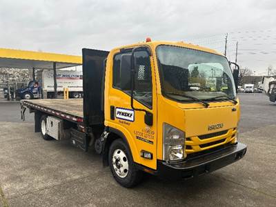 Isuzu NPR Flatbed Truck - 215HP, 6 Speed Automatic
