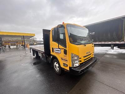 Isuzu NPR Flatbed Truck - 215HP, 6 Speed Automatic