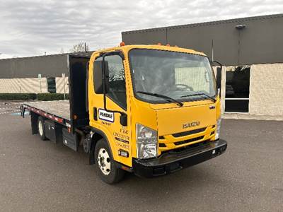 Isuzu NPR Flatbed Truck - 215HP, 6 Speed Automatic