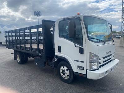Isuzu NPR Flatbed Truck - 215HP, 6 Speed Automatic