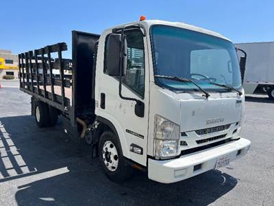 Isuzu NPR Flatbed Truck - 215HP, 6 Speed Automatic
