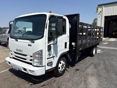 Isuzu NPR Flatbed Truck - 215HP, 6 Speed Automatic