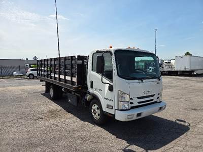 Isuzu NPR Flatbed Truck - 215HP, 6 Speed Automatic