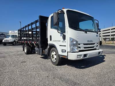 Isuzu NPR Flatbed Truck - 215HP, 6 Speed Automatic