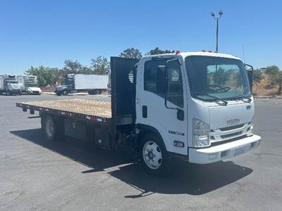 Isuzu NRR 20 ft Flatbed Truck - 215HP, 6 Speed Automatic