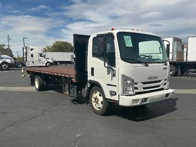 Isuzu NRR 20 ft Flatbed Truck - 215HP, 6 Speed Automatic