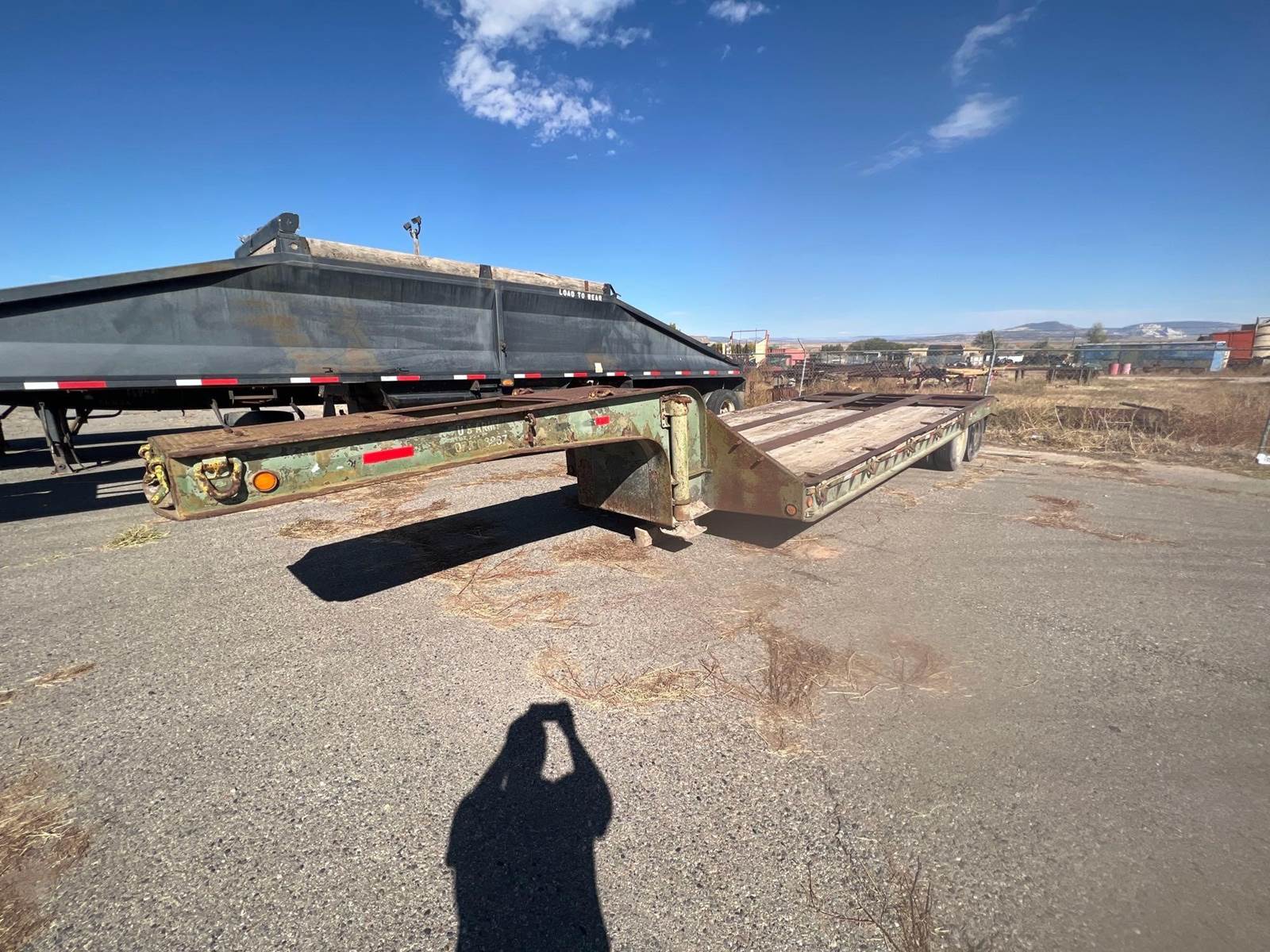 25 Ton Army Equipment Trailer Heavy Duty Manufactured 1968 SN 10140 9.5