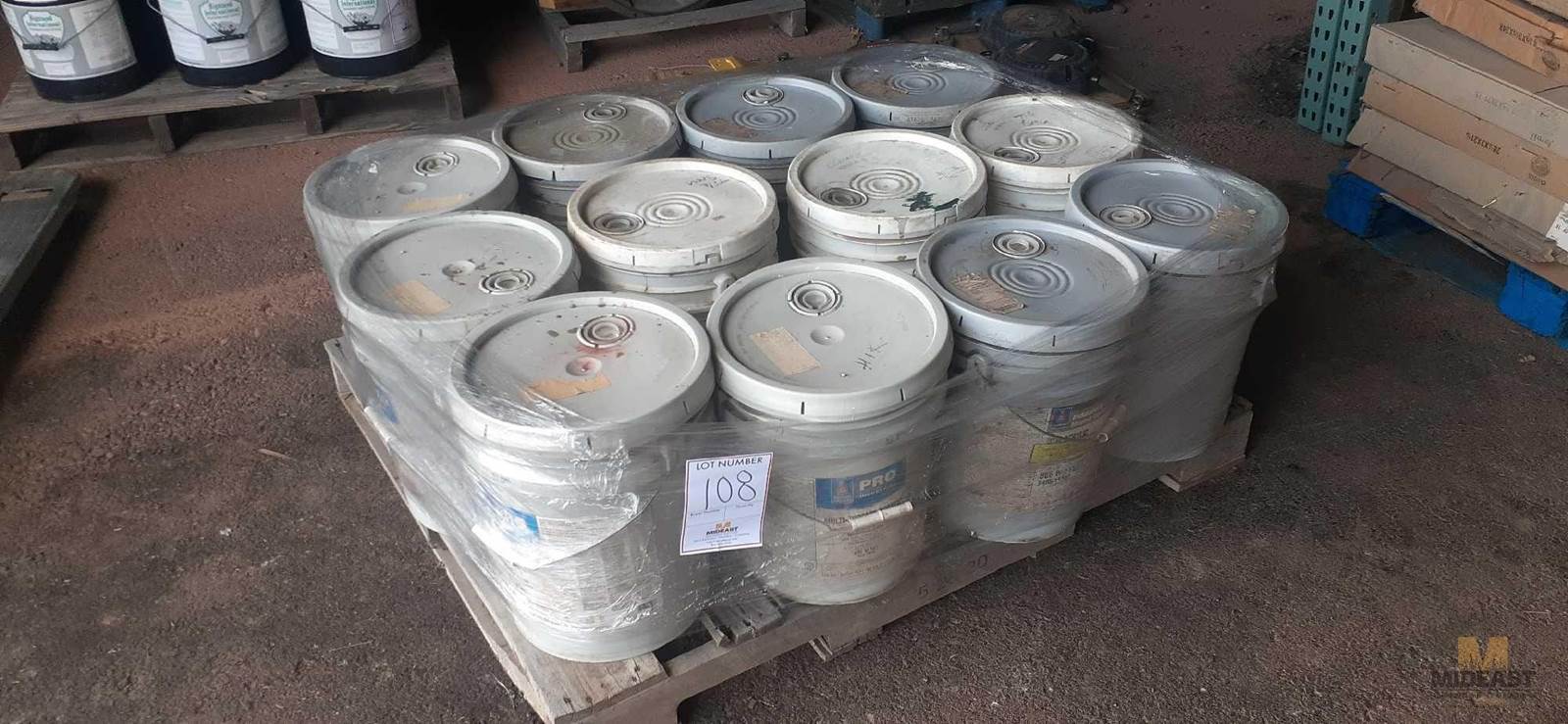 (9) Sherwin Williams B66W501, MuliSurface Acrylic Paint, 5 Gallon