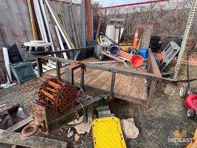 Skid Steer Trailer. Tandem Axle. Appears To Be In Good Condition. Sold With CT