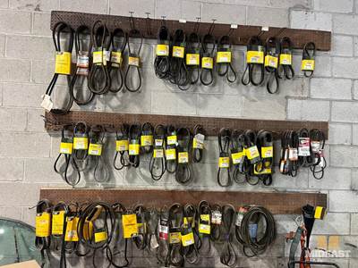 Large Assortment Of New Old Stock And Replacement Heavy Equipment Belts.