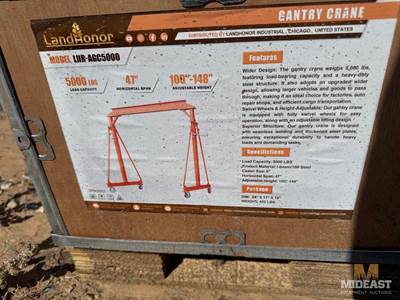 5000 LBS Gantry Crane.