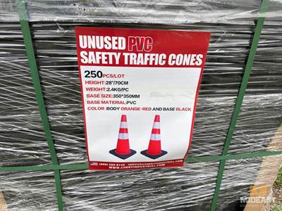 250 Traffic Cones.