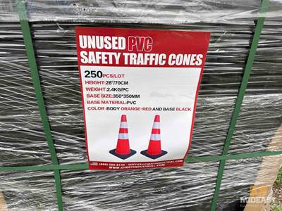 250 Traffic Cones.
