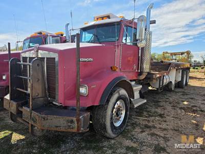 2004 Kenworth T800 Truck. C15, Has 23 Ft Bed, Manual Winch, 100k And 80k Winches
