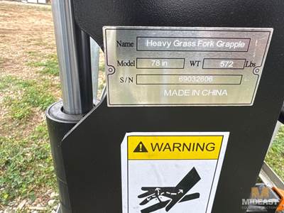 78 In Heavy Grass Fork Grapple.