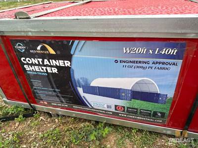 Container Shelter Unused Container Shelter. Single Truss 20 Ft X 40 Ft.