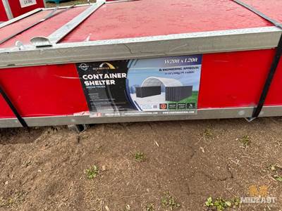 Container Shelter Unused Container Shelter. Single Truss 20 Ft X 20 Ft.
