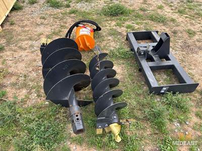 Skid Steer Auger New Skid Steer Auger. 3/4 In Pin, 12 And 24 On Bit.