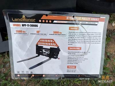 Hydraulic Pallet Forks New 48 In Hydraulic Pallet Forks.