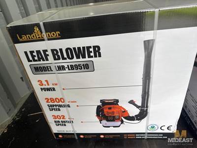 Leaf Blower Unused Leaf Blower. 302 Ft/S Air Output Speed.