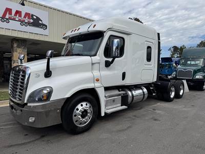 Freightliner Cascadia 125 Sleeper Semi Truck - Raised Roof Sleeper, Detroit 455HP, 10 Speed Manual