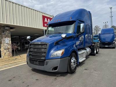 Freightliner Cascadia 126 Sleeper Semi Truck - Raised Roof Sleeper, Detroit 455HP, 12 Speed Dt12 Amt