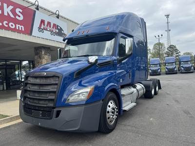 Freightliner Cascadia 126 Sleeper Semi Truck - Raised Roof Sleeper, Detroit 455HP, 12 Speed Dt12 Amt