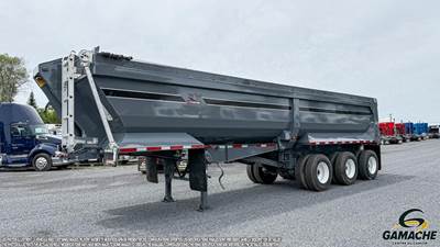 Manac 32x102 Tri Axle Steel Belly Dump Trailer - Hendrickson