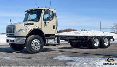 Freightliner M2 106 Tandem Axle Cab & Chassis Truck - Cummins, 345HP, 6 Speed Allison Rds Automatic