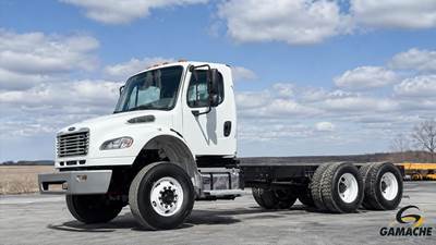 Freightliner M2 106 Tandem Axle Cab & Chassis Truck - Cummins, 300HP, 5 Speed Allison Rds Automatic