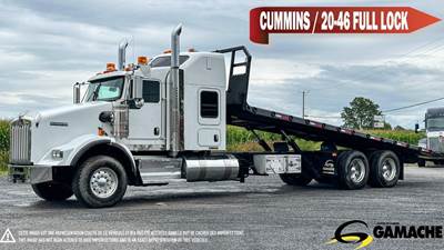 Kenworth T800 Tandem Axle Cab & Chassis Truck - Cummins, 525HP, 18 Speed Manual