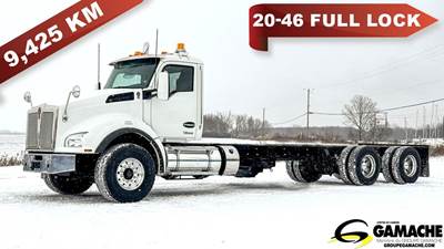 Kenworth T880 Tandem Axle Cab & Chassis Truck - Paccar, 510HP, 8Ll Manual