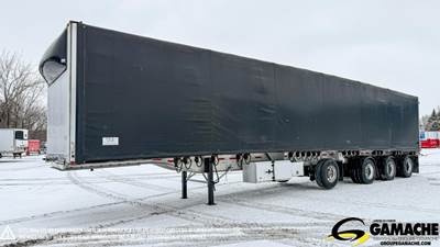 East 53x108 Quad Axle Aluminum Curtain Side Trailer - Hendrickson, Fixed Axle