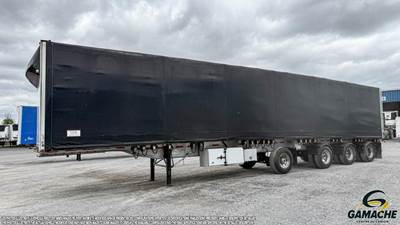 East 53x108 Quad Axle Aluminum Curtain Side Trailer - Hendrickson, Fixed Axle