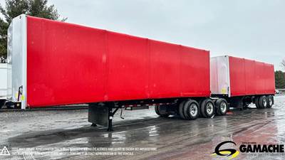 Manac 32'+28" B-TRAIN Curtain Side Trailer