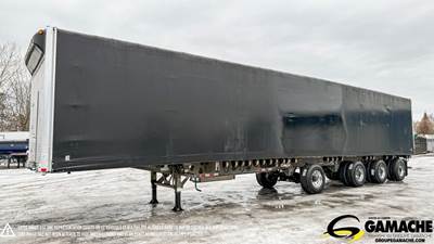 Manac 53x108 Quad Axle Steel Curtain Side Trailer - Hendrickson, Fixed Axle