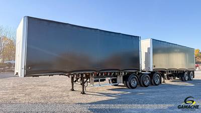 Manac 60x102 Five Axle Curtain Side Trailer - Hendrickson