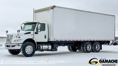 International MV 28 ft Box Truck - 330HP, 6 Speed Allison Rds Automatic, Roll up Door
