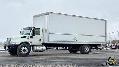 International MV Box Truck - 220HP, 6 Speed Automatic, Roll up Door