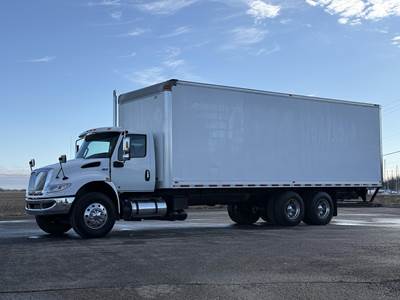 International MV 28 ft Box Truck - 330HP, 6 Speed Allison Rds Automatic, Roll up Door