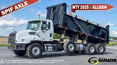Freightliner 114SD Dump Truck - Detroit 470HP, 6 Speed Allison Rds Automatic, 20' Dump