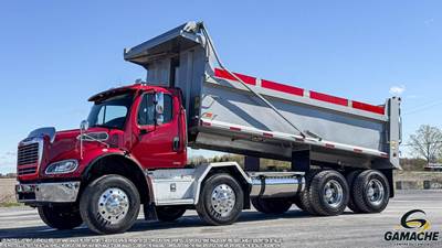 Freightliner M2 112 Tri Axle Dump Truck - Mercedes-Benz 410HP, 6 Speed Allison Rds Automatic