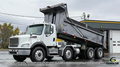 Freightliner M2 112 Tri Axle Dump Truck - Detroit 450HP, 6 Speed Allison Rds Automatic