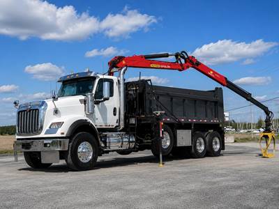 International HX Tri Axle Dump Truck - Cummins 500HP, 18 Speed Manual