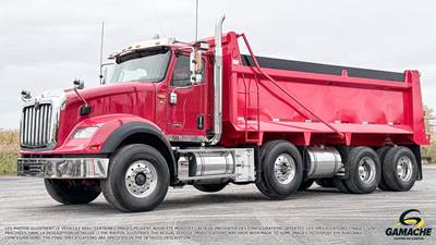 International HX Tri Axle Dump Truck - Cummins 525HP, 18 Speed Ultrashift Automatic