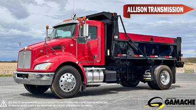 Kenworth T370 Single Axle Dump Truck - Paccar 300HP, 6 Speed Allison Rds Automatic, 13' Dump
