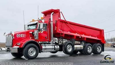 Kenworth T800 Dump Truck - Cummins 525HP, 18 Speed Ultrashift Plus Amt