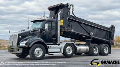 Kenworth T880 Dump Truck - Paccar 510HP, 6 Speed Allison Rds Automatic, 19' Dump