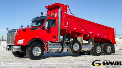 Kenworth T880 Dump Truck - Cummins 525HP, 18 Speed Ultrashift Amt, 20' Dump