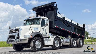 Mack Granite GU813 Tri Axle Dump Truck - MP8 425HP, 6 Speed Allison Rds Automatic